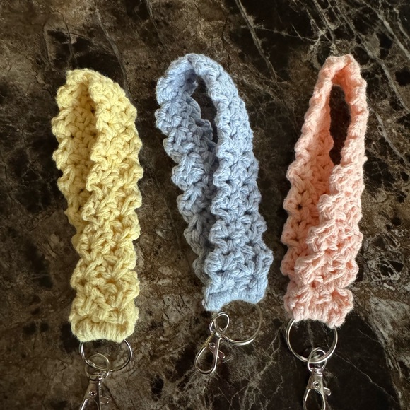 Crochet Keychain Wristlets Set - Picture 2 of 2
